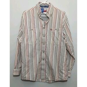Wrangler George Straight Button Shirt Men's Cowboy Cut Collection Size Medium